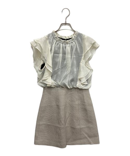 Snidel（スナイデル）Snidel (スナイデル) シアードッキングミニワンピース アイボリー 未使用品の古着・服飾アイテム