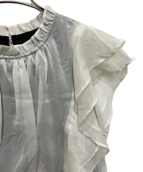 Snidel（スナイデル）Snidel (スナイデル) シアードッキングミニワンピース アイボリー 未使用品の古着・服飾アイテム