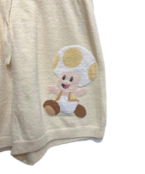 gelato pique（ジェラートピケ）gelato pique (ジェラートピケ) SUPER MARIO (スーパーマリオ) キノピオジャガードプルオーバーハーフパンツセット イエロー サイズ:freeの古着・服飾アイテム