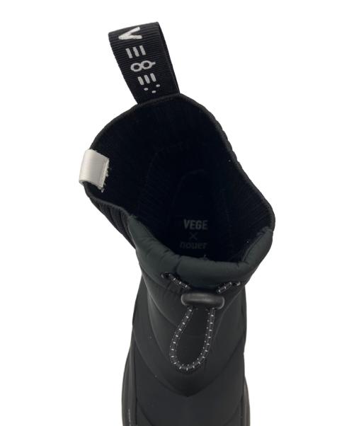 VEGE（ベジ）VEGE (ベジ) nouer (ヌエール) 【別注】ハイブリッドスノーブーツ ブラック サイズ:39の古着・服飾アイテム