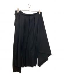 LIMI feu（リミフゥ）の古着「ドッキングデザインスカートパンツ」｜ブラック