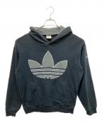 adidasアディダス）の古着「プルオーバーパーカー」｜ブラック