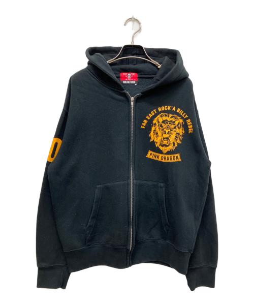 CREAM SODA（クリームソーダ）CREAM SODA (クリームソーダ) ジップパーカー ブラック サイズ:Mの古着・服飾アイテム
