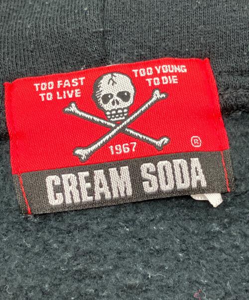 CREAM SODA（クリームソーダ）CREAM SODA (クリームソーダ) ジップパーカー ブラック サイズ:Mの古着・服飾アイテム
