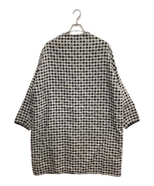 Isabella Stefanelli（イザベラステファネリ）Isabella Stefanelli (イザベラステファネリ) リバーシブルコート ホワイト×ブラック サイズ:不明の古着・服飾アイテム