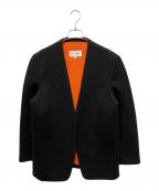 Maison Margielaメゾンマルジェラ）の古着「別注ネオプレーンノーカラージャケット」｜ブラック