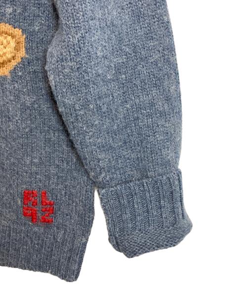 POLO RALPH LAUREN（ポロ・ラルフローレン）POLO RALPH LAUREN (ポロ・ラルフローレン) 復刻ポロベアクルーネックセーター ブルー サイズ:Mの古着・服飾アイテム