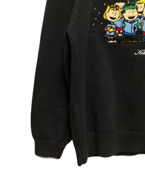 KITH（キス）KITH (キス) PEANUTS (ピーナッツ) クリスマスキャロル セーター ブラック サイズ:Sの古着・服飾アイテム