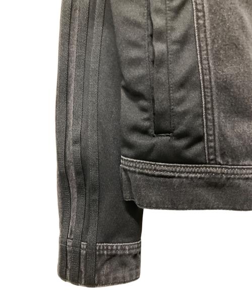 KITH（キス）KITH (キス) adidas (アディダス) Football Denim Jacket　KA5848 ブラック サイズ:Ｍの古着・服飾アイテム