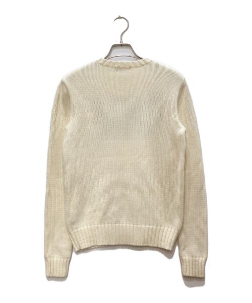 POLO RALPH LAUREN（ポロ・ラルフローレン）POLO RALPH LAUREN (ポロ・ラルフローレン) フラッグコットンセーター アイボリー サイズ:Ｍの古着・服飾アイテム