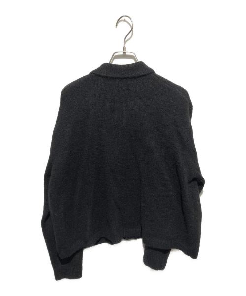 mizuiro-ind（ミズイロインド）mizuiro-ind (ミズイロインド) 襟付きショートカーディガン ブラック サイズ:FREEの古着・服飾アイテム