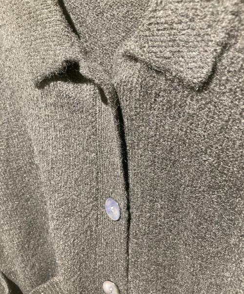 mizuiro-ind（ミズイロインド）mizuiro-ind (ミズイロインド) 襟付きショートカーディガン ブラック サイズ:FREEの古着・服飾アイテム