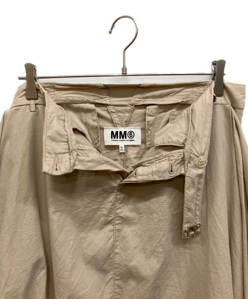 MM6 Maison Margiela（エムエムシックスメゾンマルジェラ）MM6 Maison Margiela (エムエムシックスメゾンマルジェラ) 変形スカート ベージュ サイズ:44の古着・服飾アイテム