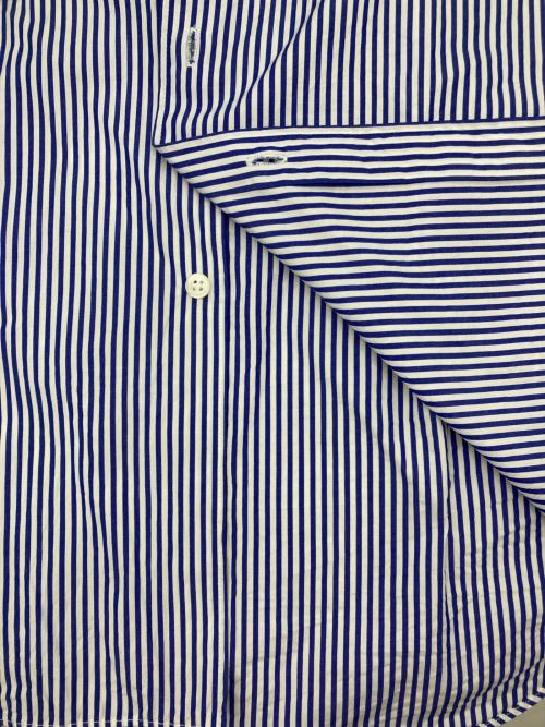 PLAY COMME des GARCONS（プレイコムデギャルソン）PLAY COMME des GARCONS (プレイコムデギャルソン) ストライプシャツ ブルー×ホワイト サイズ:Lの古着・服飾アイテム
