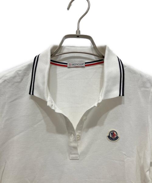 MONCLER（モンクレール）MONCLER (モンクレール) ポロシャツ ホワイト サイズ:XSの古着・服飾アイテム