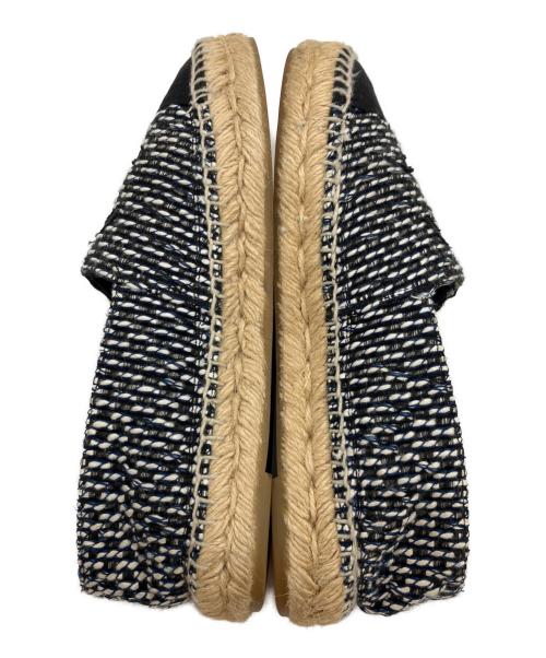 CHANEL（シャネル）CHANEL (シャネル) エスパドリーユ ブラック サイズ:37の古着・服飾アイテム