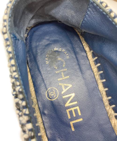 CHANEL（シャネル）CHANEL (シャネル) エスパドリーユ ブラック サイズ:37の古着・服飾アイテム
