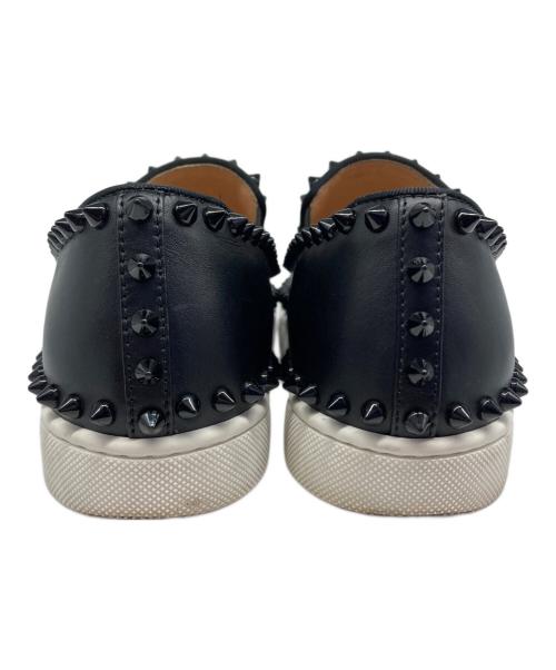 Christian Louboutin（クリスチャン・ルブタン）Christian Louboutin (クリスチャン・ルブタン) スタッズスリッポン ブラック サイズ:36の古着・服飾アイテム