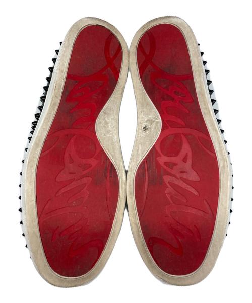 Christian Louboutin（クリスチャン・ルブタン）Christian Louboutin (クリスチャン・ルブタン) スタッズスリッポン ブラック サイズ:36の古着・服飾アイテム