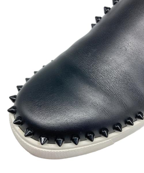 Christian Louboutin（クリスチャン・ルブタン）Christian Louboutin (クリスチャン・ルブタン) スタッズスリッポン ブラック サイズ:36の古着・服飾アイテム
