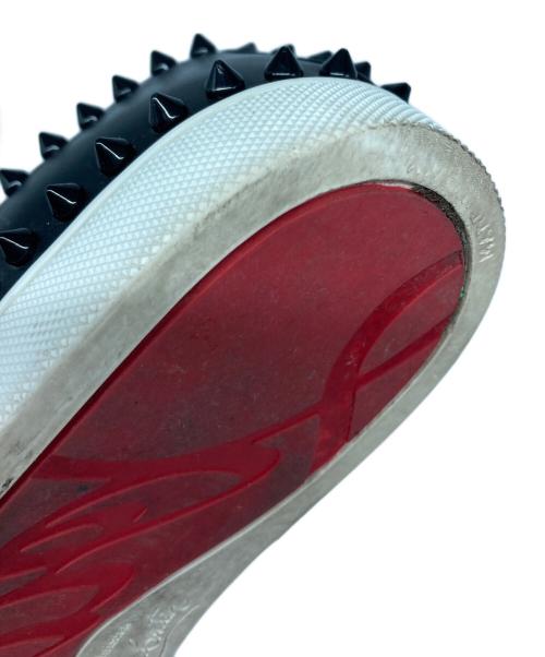 Christian Louboutin（クリスチャン・ルブタン）Christian Louboutin (クリスチャン・ルブタン) スタッズスリッポン ブラック サイズ:36の古着・服飾アイテム