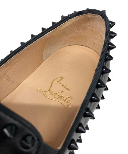 Christian Louboutin（クリスチャン・ルブタン）Christian Louboutin (クリスチャン・ルブタン) スタッズスリッポン ブラック サイズ:36の古着・服飾アイテム