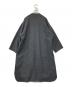 ENFOLD (エンフォルド) ファインリバービーバーノーカラースリットコート 300CA330-1500 グレー サイズ:38：14000円