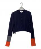 ENFOLDエンフォルド）の古着「LAYERED-CARDIGAN　300HS270-0930」｜ネイビー