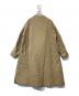 ENFOLD (エンフォルド) ダブルクロスノーカラーコート　300BS330-1870 ベージュ サイズ:38：7000円