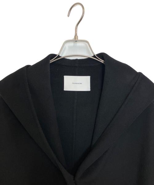 FRAMeWORK（フレームワーク）FRAMeWORK (フレームワーク) ハミルトンリバーフーディポンチョ ブラック サイズ:Freeの古着・服飾アイテム