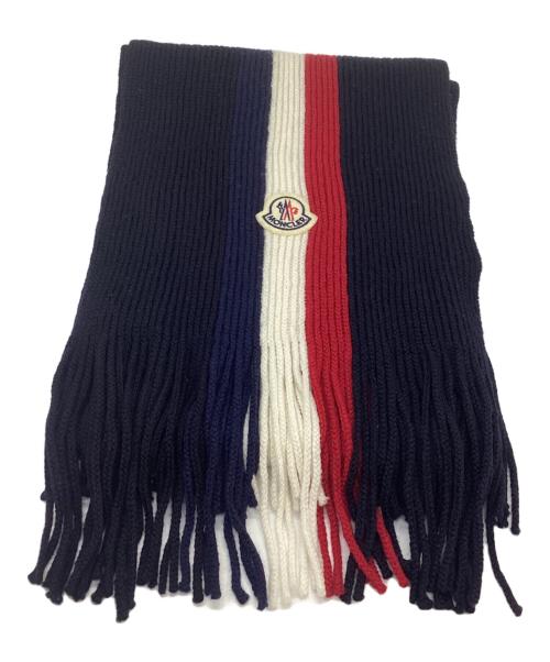 MONCLER（モンクレール）MONCLER (モンクレール) トリコロールフリンジマフラーの古着・服飾アイテム