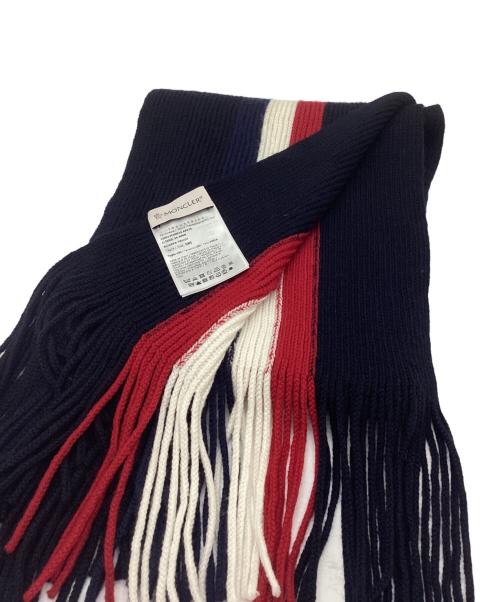 MONCLER（モンクレール）MONCLER (モンクレール) トリコロールフリンジマフラーの古着・服飾アイテム