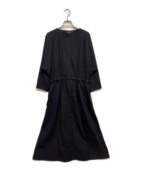 PS Paul Smith（ＰＳポールスミス）PS Paul Smith (ＰＳポールスミス) キモノ スリーブ ワンピース ネイビー サイズ:40の古着・服飾アイテム