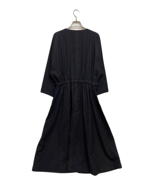 PS Paul Smith（ＰＳポールスミス）PS Paul Smith (ＰＳポールスミス) キモノ スリーブ ワンピース ネイビー サイズ:40の古着・服飾アイテム