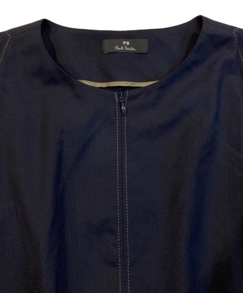 PS Paul Smith（ＰＳポールスミス）PS Paul Smith (ＰＳポールスミス) キモノ スリーブ ワンピース ネイビー サイズ:40の古着・服飾アイテム