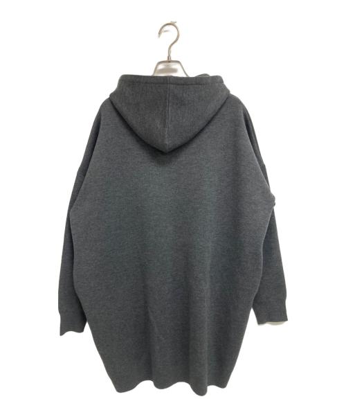 Spick and Span（スピック＆スパン）Spick and Span (スピック＆スパン) オーバーサイズ フーテッドニット グレー サイズ:FREEの古着・服飾アイテム