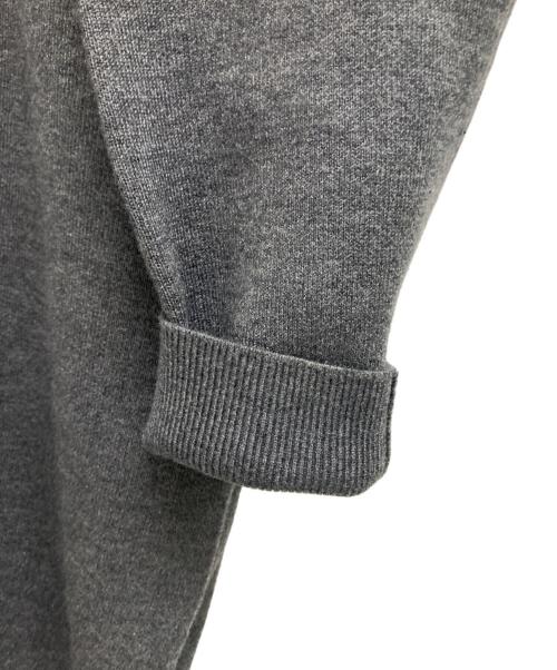 Spick and Span（スピック＆スパン）Spick and Span (スピック＆スパン) オーバーサイズ フーテッドニット グレー サイズ:FREEの古着・服飾アイテム