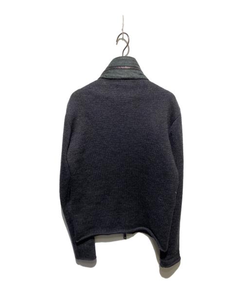 GIORGIO BRATO（ジョルジョブラッド）GIORGIO BRATO (ジョルジョブラッド) ONE GRAVITY (ワングラヴィティ) レザー切替ニットジャケット ブラック サイズ:46の古着・服飾アイテム