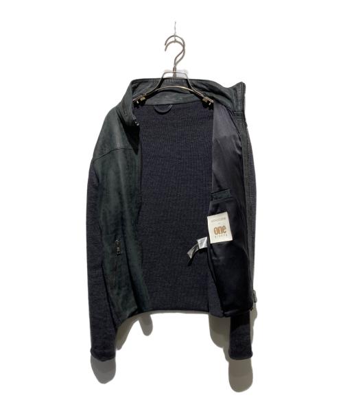 GIORGIO BRATO（ジョルジョブラッド）GIORGIO BRATO (ジョルジョブラッド) ONE GRAVITY (ワングラヴィティ) レザー切替ニットジャケット ブラック サイズ:46の古着・服飾アイテム