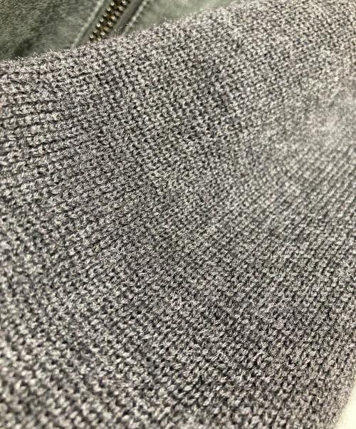 GIORGIO BRATO（ジョルジョブラッド）GIORGIO BRATO (ジョルジョブラッド) ONE GRAVITY (ワングラヴィティ) レザー切替ニットジャケット ブラック サイズ:46の古着・服飾アイテム