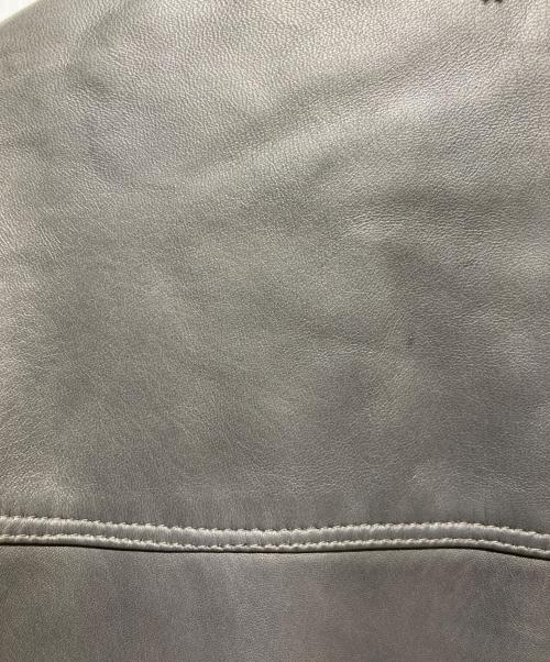 DELAN（デラン）DELAN (デラン) ムートンカラーレザージャケット ブラウン サイズ:46の古着・服飾アイテム