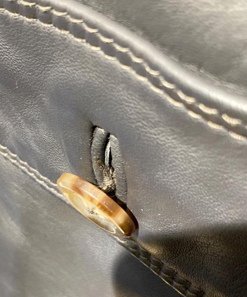 DELAN（デラン）DELAN (デラン) ムートンカラーレザージャケット ブラウン サイズ:46の古着・服飾アイテム