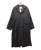 DAIRIKUダイリク）の古着「Super Long Washed Work Coat(スーパーロング ウォッシュド ワークコート)」｜ブラック