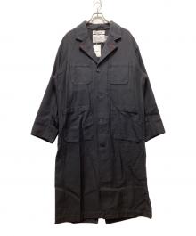 DAIRIKU（ダイリク）の古着「Super Long Washed Work Coat(スーパーロング ウォッシュド ワークコート)」｜ブラック