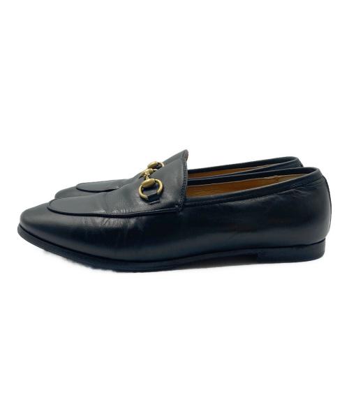 GUCCI（グッチ）GUCCI (グッチ) ヨルダーン ホースビットローファー ブラック サイズ:size EU 36 1/2の古着・服飾アイテム