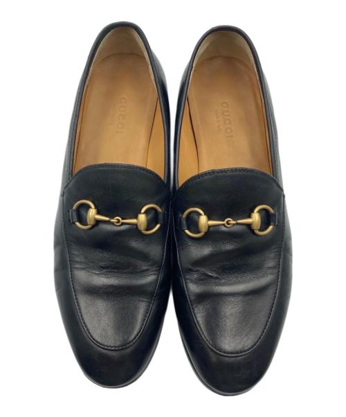 GUCCI（グッチ）GUCCI (グッチ) ヨルダーン ホースビットローファー ブラック サイズ:size EU 36 1/2の古着・服飾アイテム