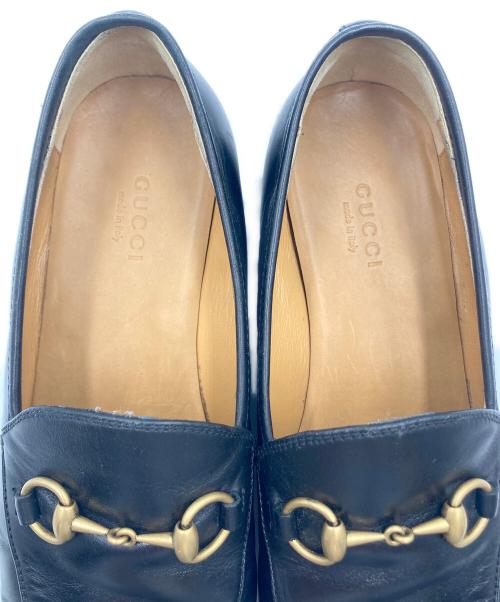 GUCCI（グッチ）GUCCI (グッチ) ヨルダーン ホースビットローファー ブラック サイズ:size EU 36 1/2の古着・服飾アイテム