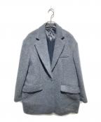 BEAUTY&YOUTHビューティーアンドユース）の古着「ウール×モヘヤブレンド シャギー ビッグ ジャケット」｜グレー