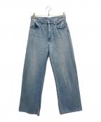 NOLLEY'Sノーリーズ）の古着「スリットフレアハイウエストデニム」｜ブルー