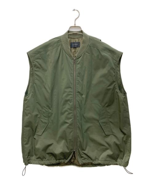 chignon（シニヨン）chignon (シニヨン) ナイロンベスト グリーン サイズ:Fの古着・服飾アイテム